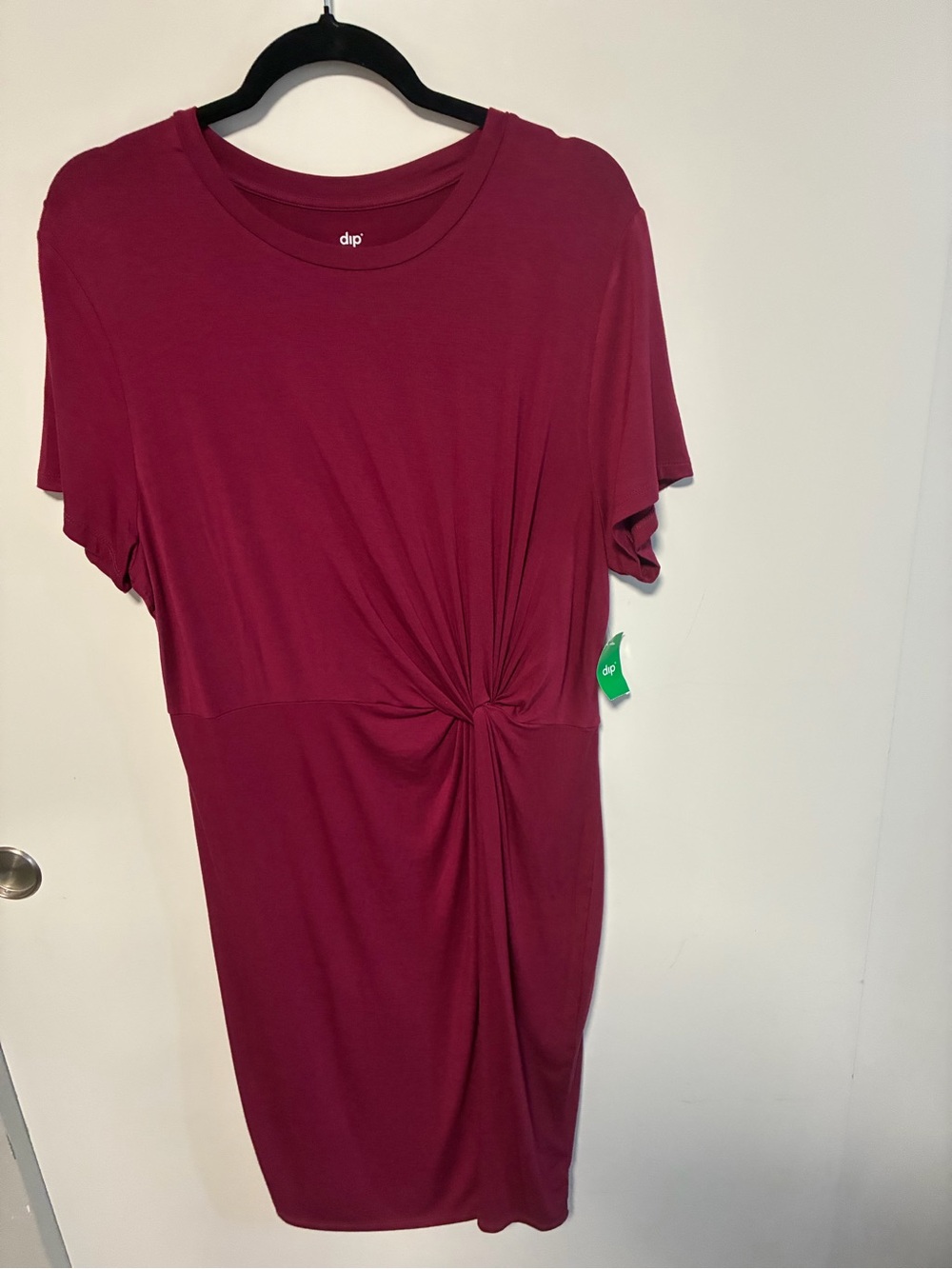 NWT! Women’s Berry Twist-Front Short Sleeve Dress XL